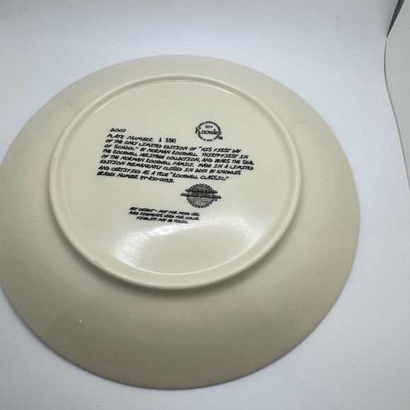 Norman Rockwell "His First Day of School" Collectible Plate 2007 - Picture 2 of 3